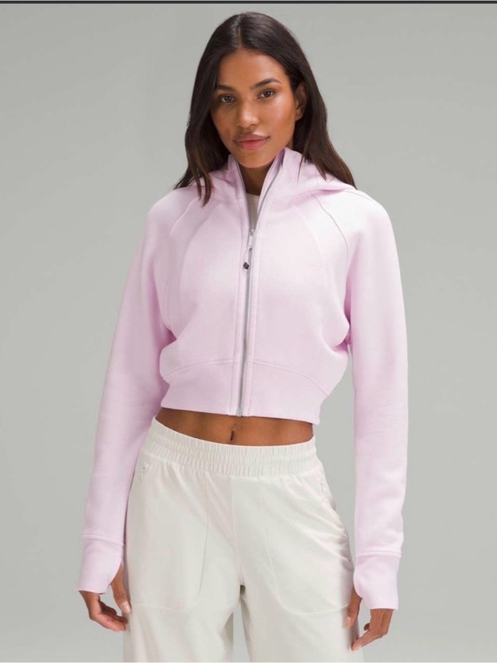 LULULEMON CROPPED SCUBA PINK